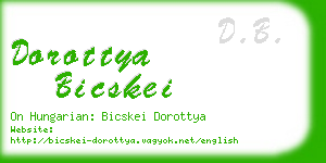 dorottya bicskei business card